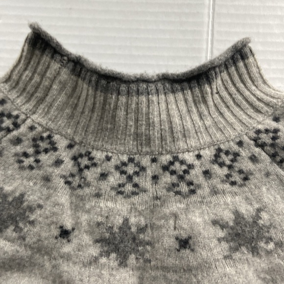 Black & Brown 1826  men’s fair isle merino wool mock turtleneck sweater SZ  L - Picture 6 of 11